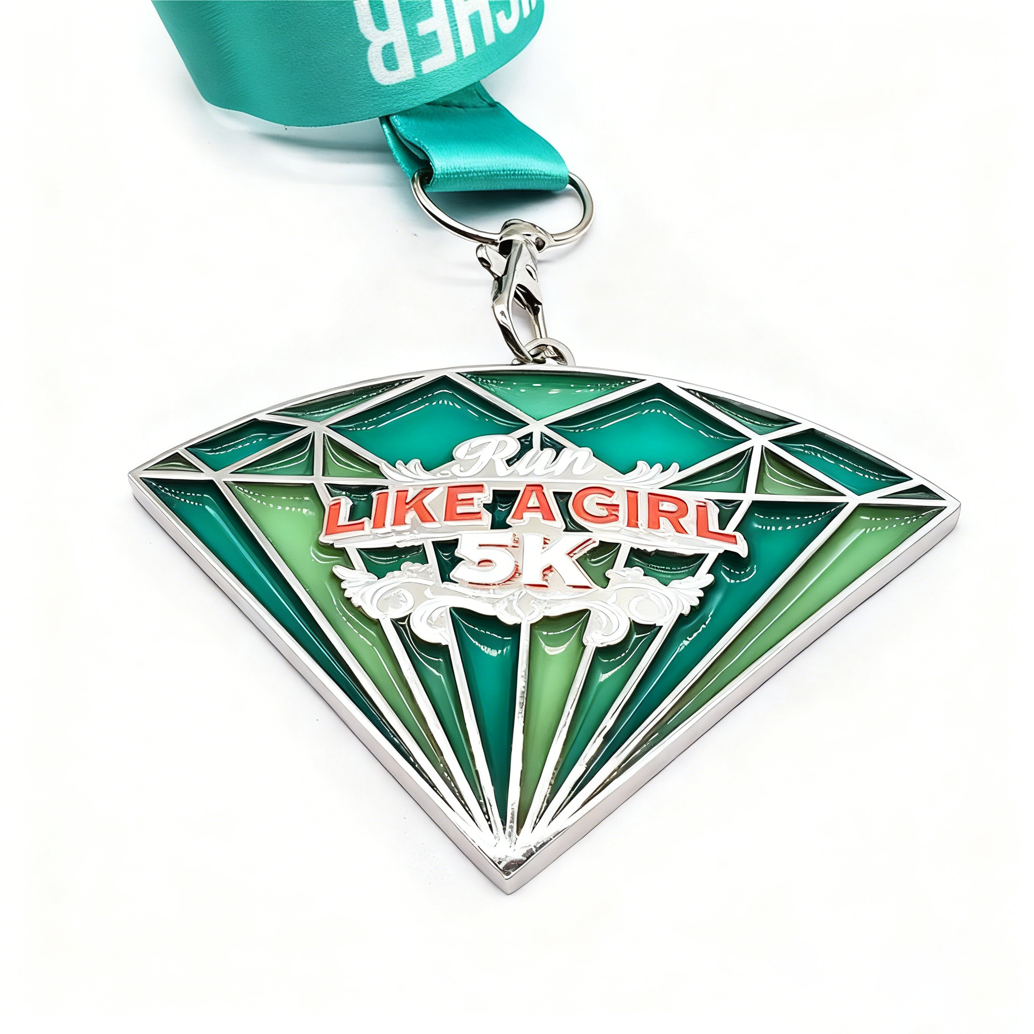 Medalla de carrera 5K Panamá, premio esmaltado 3 colores, medalla deportiva, oro y plata, medalla de aleación de zinc Cooper, personalizable.