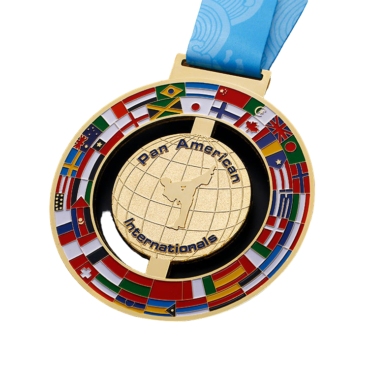 Medalla calada del Campeonato de Lucha Libre, insignia conmemorativa en relieve doble de lucha libre, plata antigua y esmalte azul