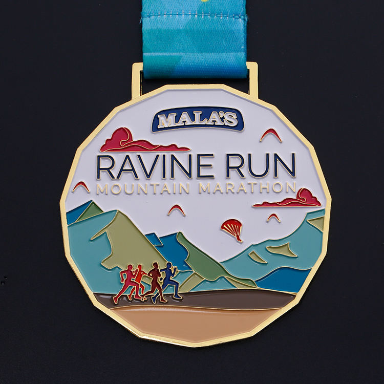 Nueva medalla deportiva personalizada de diseño nuevo, linda, para correr, bricolaje y premio
