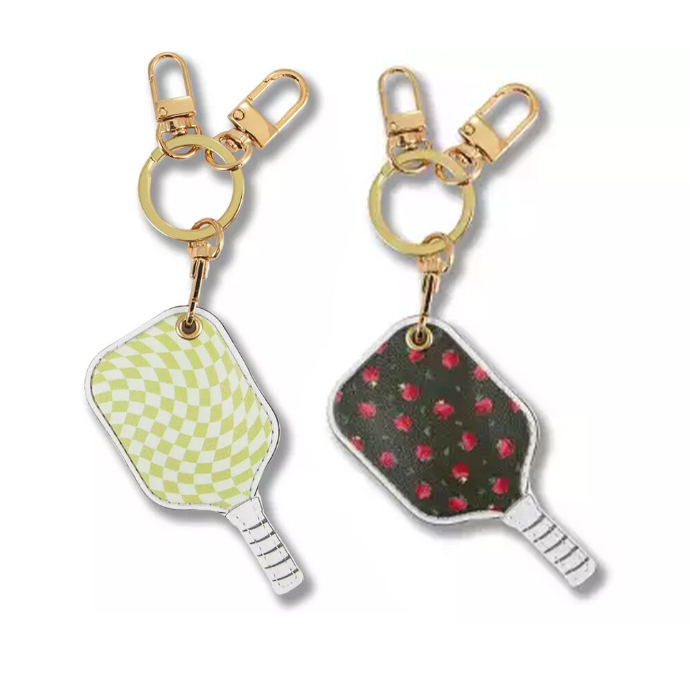 Peak-Schlüsselanhänger, Lederimitat-Goldmetallverschluss, Mini-Karohänger, Autoschlüsselanhänger, Taschenanhänger