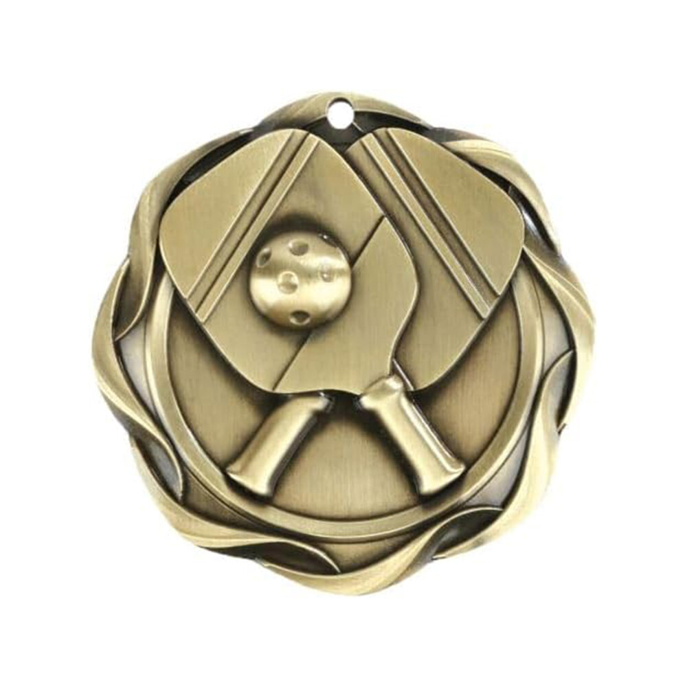 Decade Awards Pickleball Fusion Medaille - Gold, Silber oder Bronze | Pickle Ball Medaille mit Stars & Stripes Ribbon - 3 Zoll breit