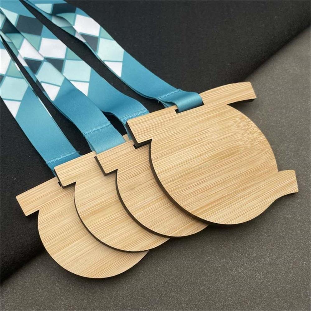 Holzmedaillen, lasergedruckte Logos, individuelle Medaillen und Trophäen