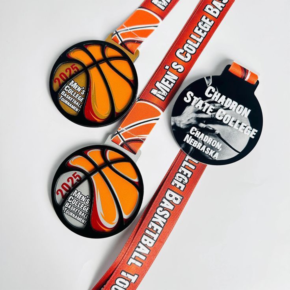 Acrylmedaillen für Schwimmwettbewerbe; transparente blaue und gelbe farbblockierte Gedenkmedaillen für Schwimmer.