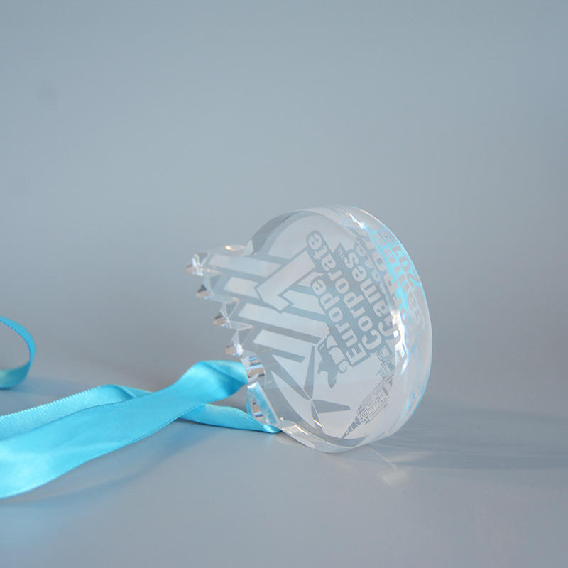 Sportmedaille Anpassung Vielseitig Transparent Glas Kristall Acryl Medaille