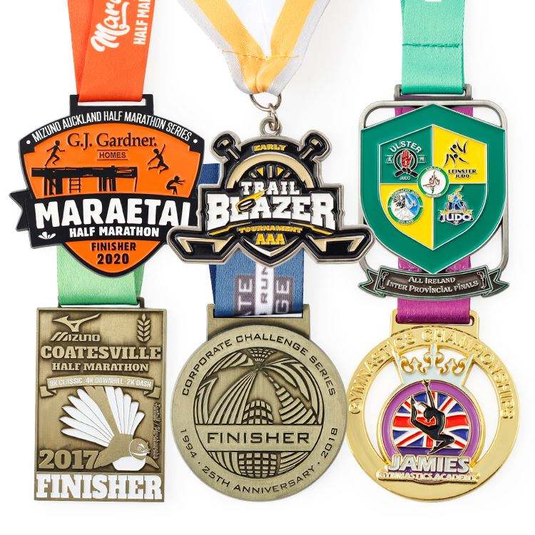 Blaue und schwarze emaillierte Devonport Half Marathon Finisher Medaille - Gedenkmedaille für Laufveranstaltungen