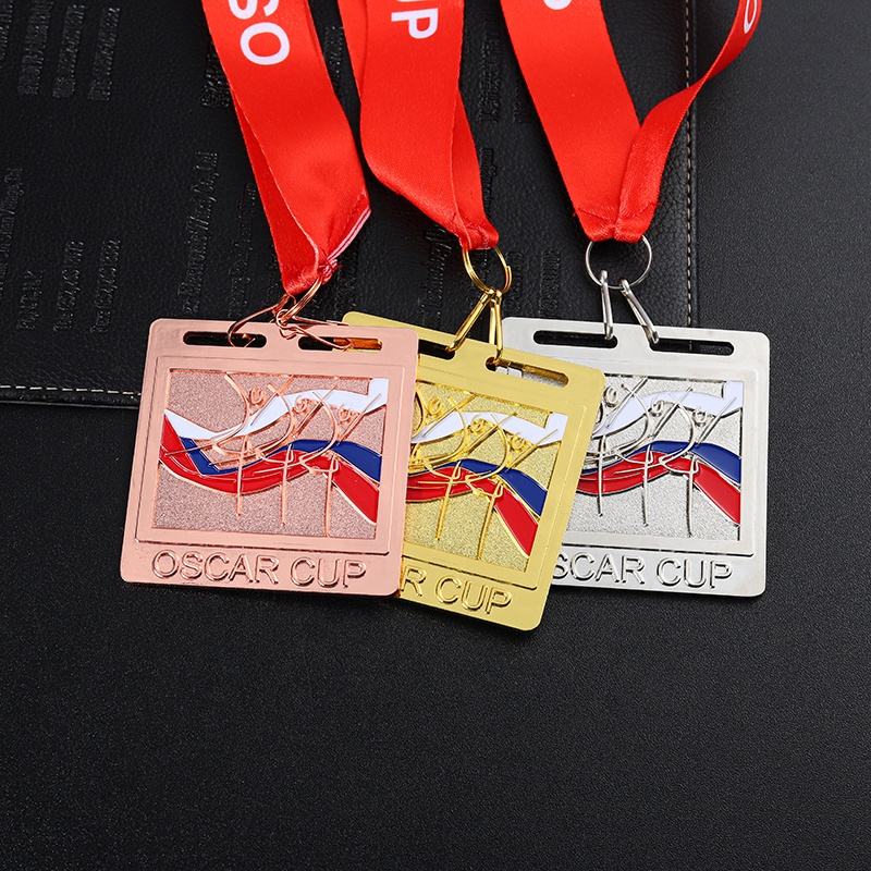 Maßgefertigte Tanzsportmedaillen in Gold, Silber, Bronze und Emaille.