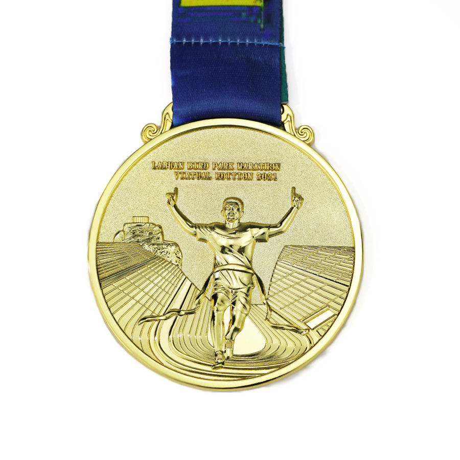 Großhandel Günstig Gestalten Sie Ihre Eigenen Leeren 3D Gold-Auszeichnungsmarathonlauf Individuelle Metall-Sportmedaille aus Zinklegierung