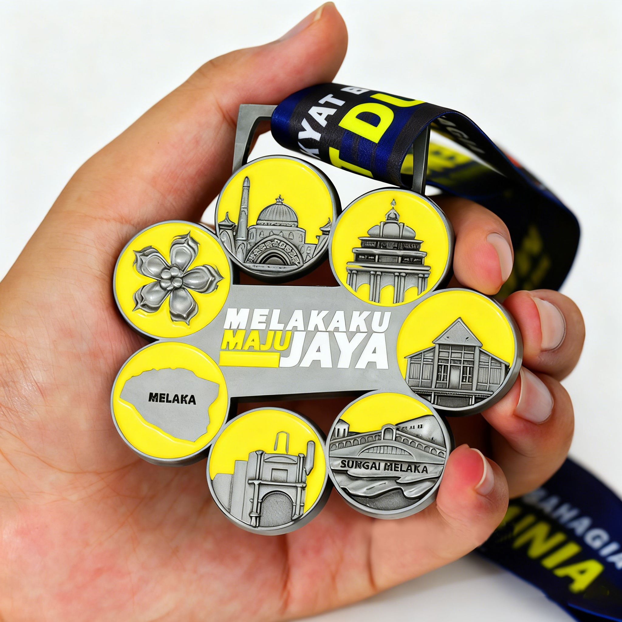 Großhandel Günstig Individuelles Design Beliebtes Neues Design Personalisierte Sportmedaille Marathonmedaille Wettbewerbsveranstaltung Souvenir
