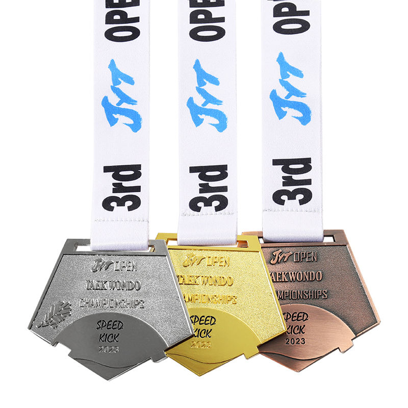 Großhandel Schweden Bjj Teilnahme-Medaille Fabrikpreis Kundenspezifische Medaillen Sport Metall Gold Silber Kupfer Geprägte Medaille mit Band