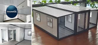 Phòng tiền chế có thể mở rộng, có thể gấp gọn hai bên, container vận chuyển 20 feet