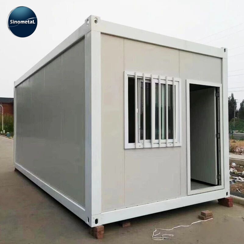 Nhà container di động nhỏ gọn 20 feet, có thể tháo rời và di chuyển, phù hợp cho văn phòng di động và sử dụng ngoài trời.