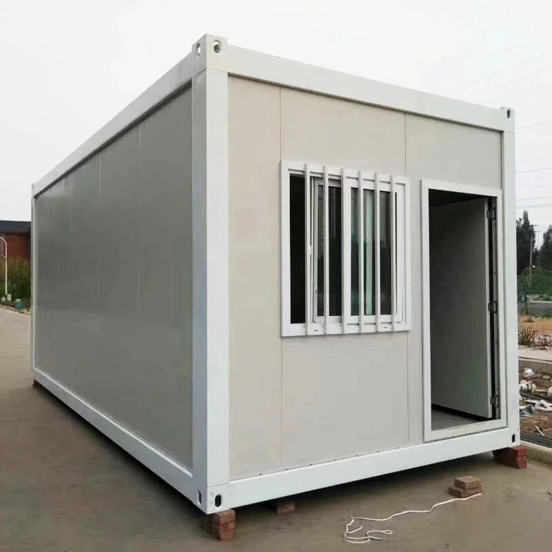 Nhà container di động nhỏ gọn 20 feet, có thể tháo rời và di chuyển, phù hợp cho văn phòng di động và sử dụng ngoài trời.