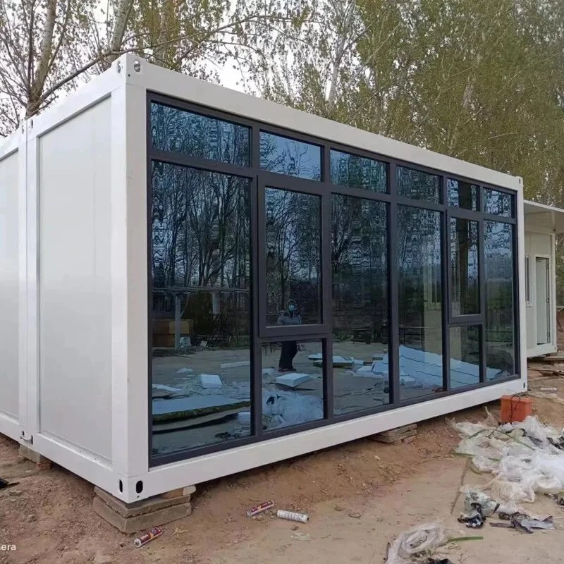 Nhà container tiền chế chống nước, chống cháy, kết hợp nhiều loại, kích thước 20 feet và 40 feet, kiểu dáng cabin Apple.