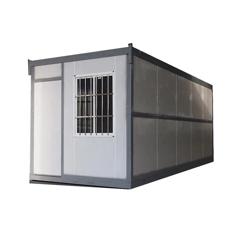 Nhà container gấp gọn, có thể xếp chồng, lắp ráp nhanh chóng, kích thước 40 feet, dùng làm nhà ở hoặc văn phòng nhỏ.