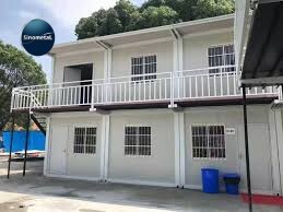 Nhà container 2 tầng sang trọng 20Ft nhà tiền chế mô-đun vận chuyển