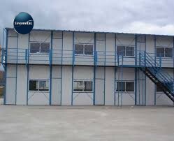 Công nghệ mới Container Văn phòng Kết cấu thép Khung hàn Nhà container đóng gói phẳng