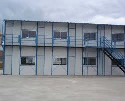 Khung kết cấu thép văn phòng container công nghệ mới, nhà container gấp gọn hàn sẵn.