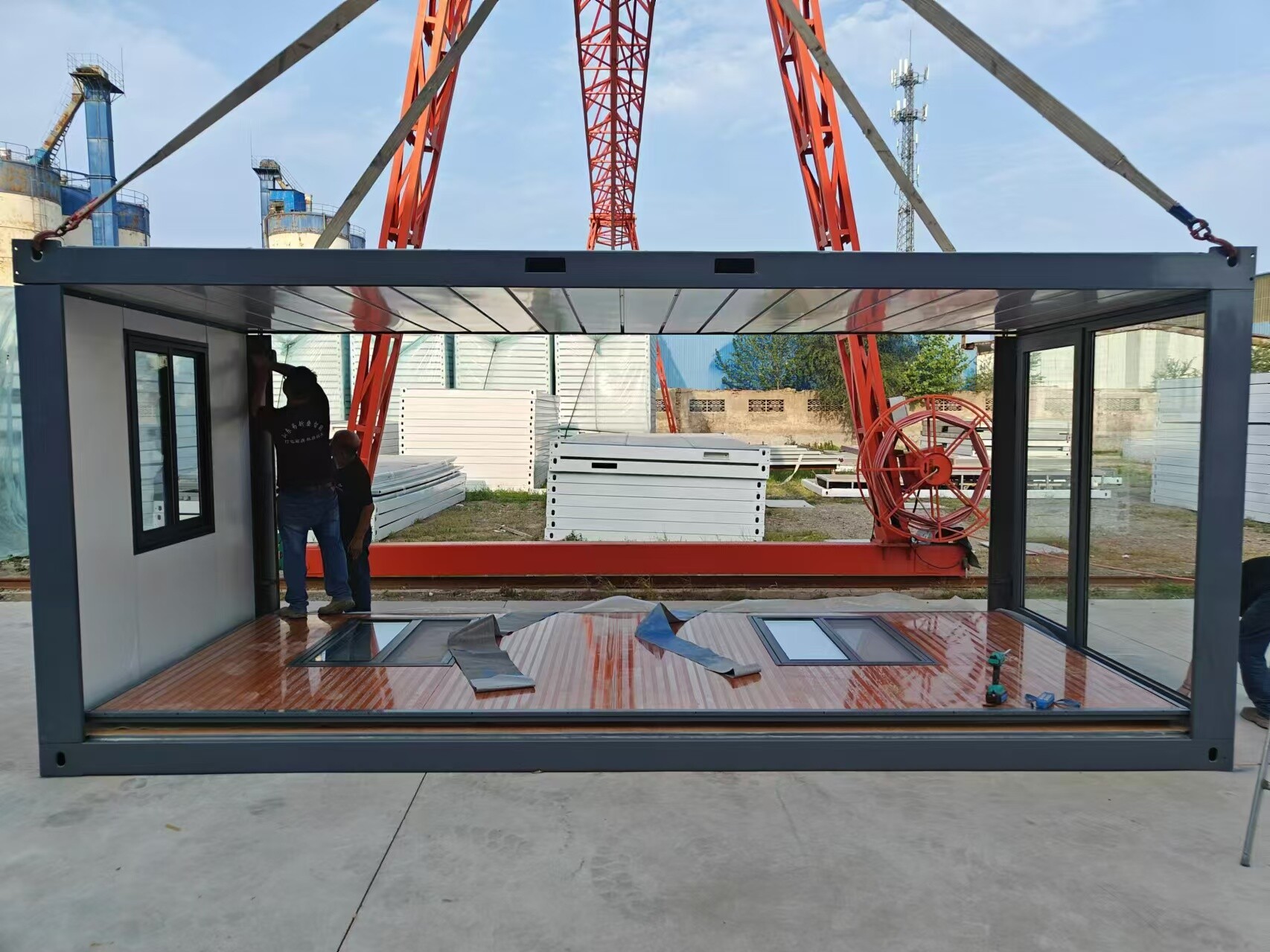 Nhà container gấp gọn phẳng