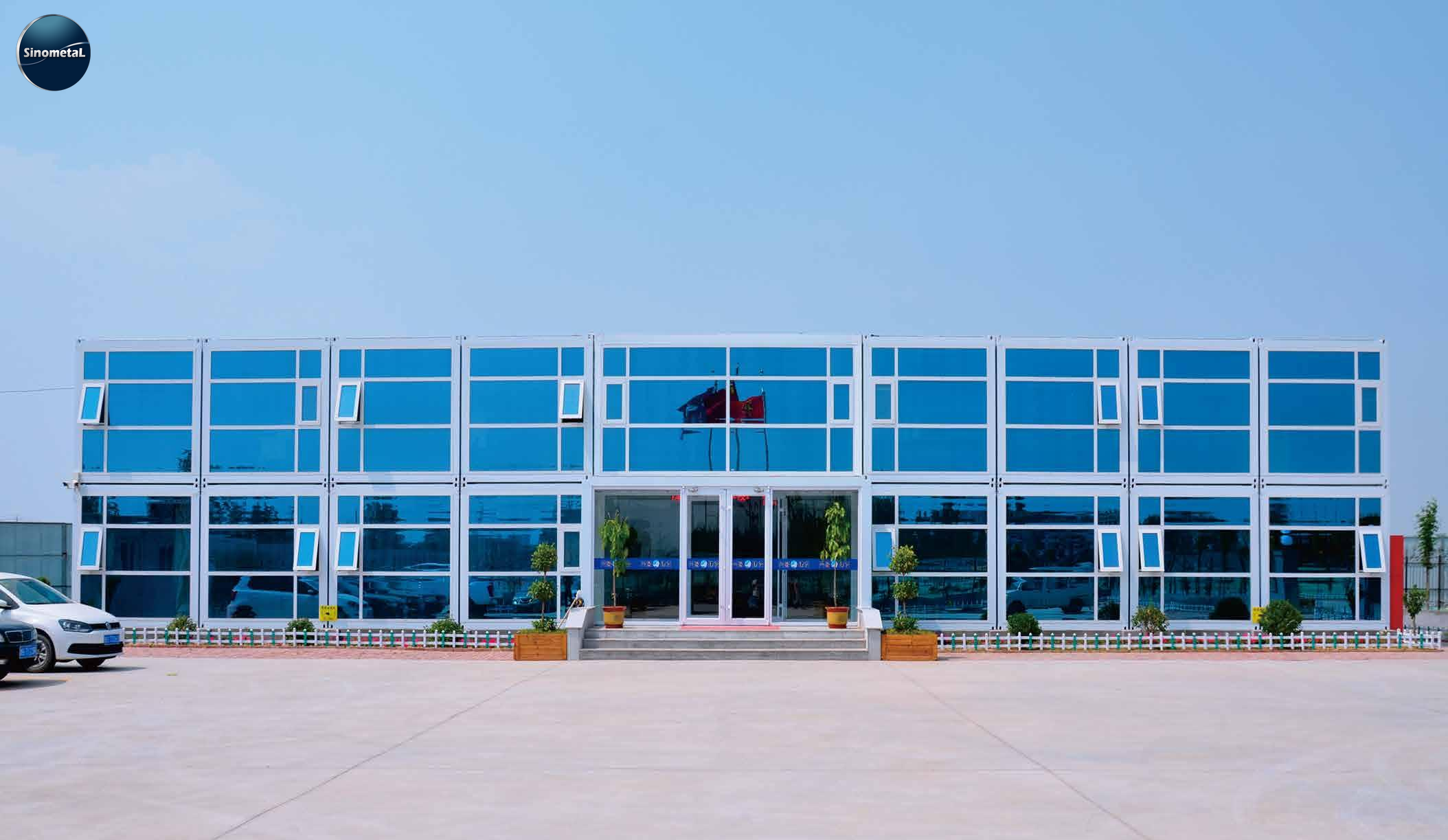 40 Ft Nhà Container Đóng Gói Phẳng Hai Phòng Ngủ Nhà Tiền Chế Container