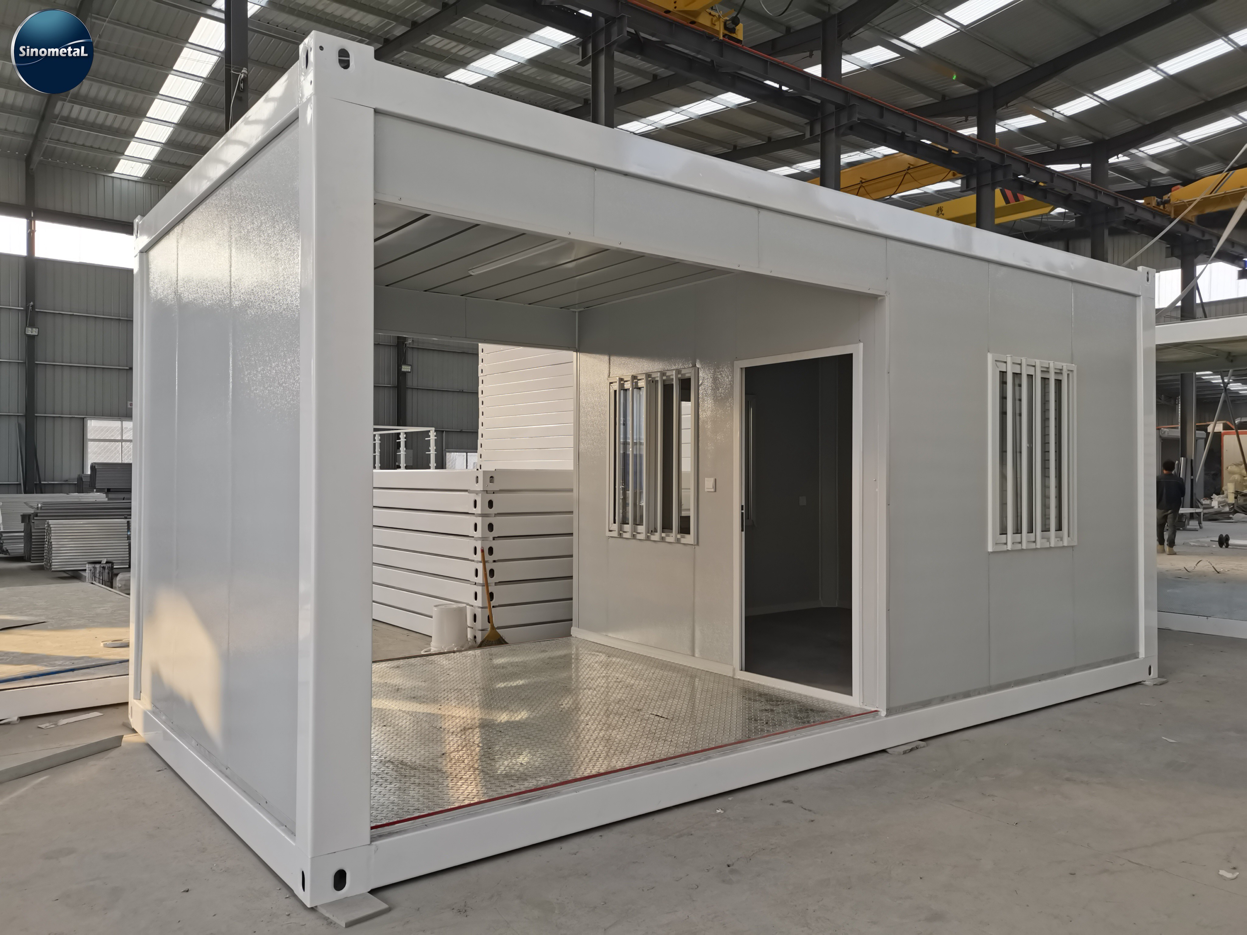 Nhà container 2 tầng sang trọng 20Ft nhà đúc sẵn mô-đun vận chuyển