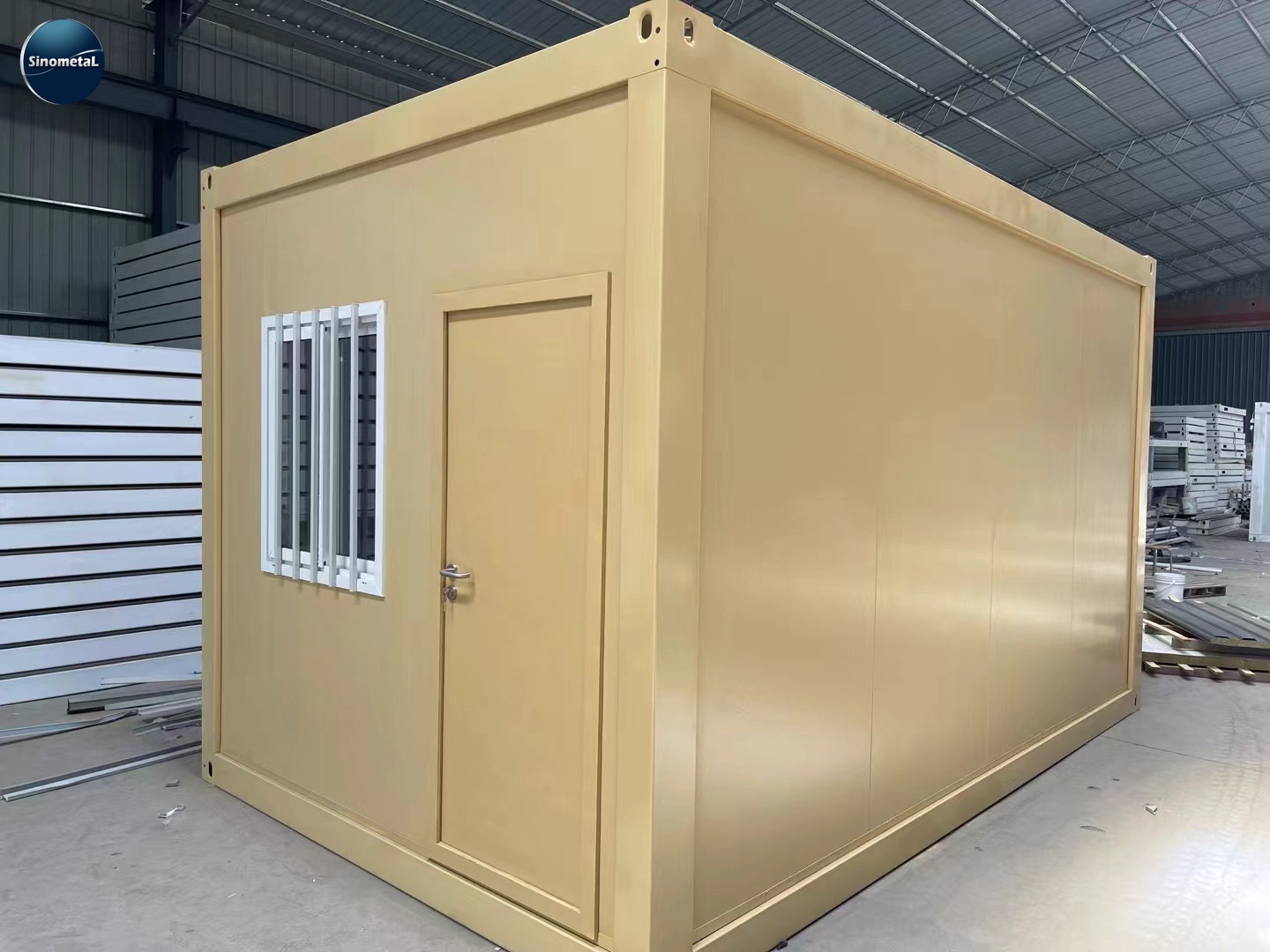 40 Ft Nhà Container Đóng Gói Phẳng Hai Phòng Ngủ Nhà Tiền Chế Container