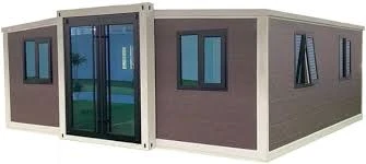 Expandible Habitación Prefabricada Plegable Lateral Plegable 20Ft Shipping Container House
