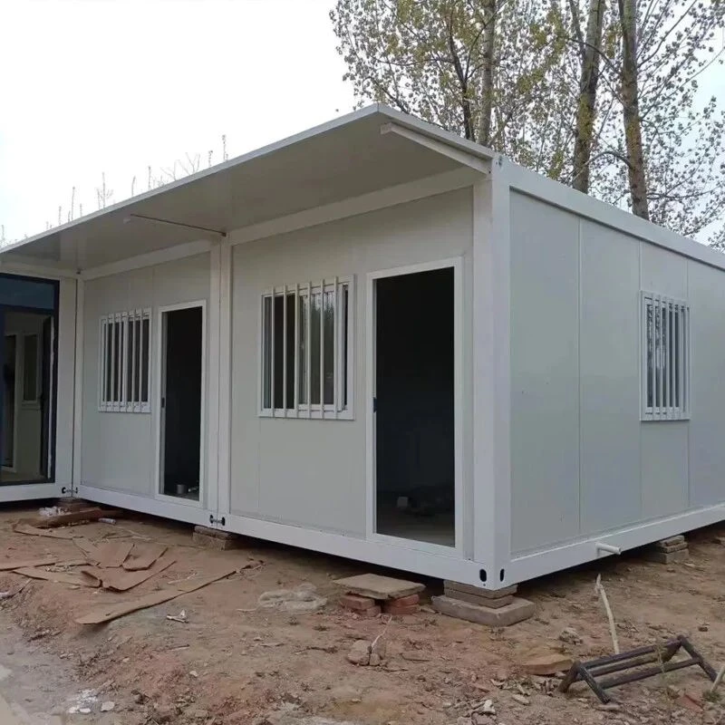 Estándar Portátil Ligero Acero Prefabricado Envío Tiny house Movible Expandible Casa prefabricada