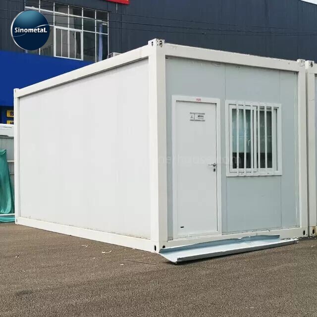 Casa contenedor plegable apilable de construcción rápida de 40 pies, pequeña oficina