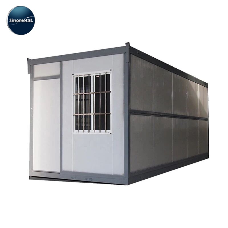 Casa contenedor plegable apilable de construcción rápida de 40 pies, pequeña oficina