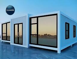 Lujosa casa contenedor prefabricada modular de 2 pisos y 20 pies para envío