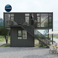 Lujosa casa contenedor prefabricada modular de 2 pisos y 20 pies para envío