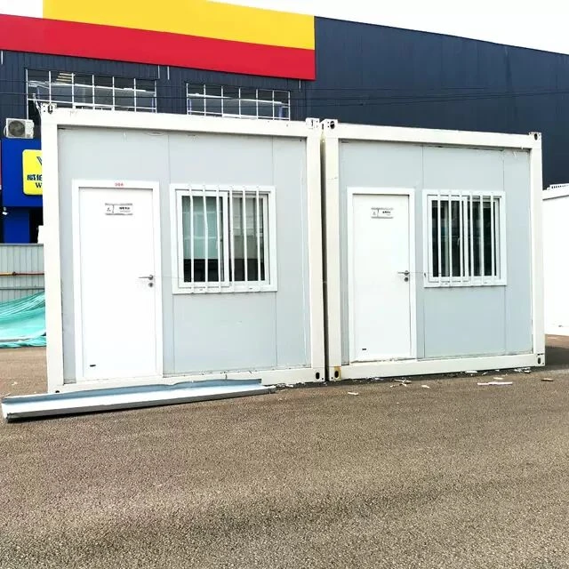 Cabaña Prefabricada Desmontable 20ft Simple Fundación Cápsula Casa Contenedor Plegable Casa/Oficina/Cafetería/Tienda