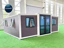 Cabaña Prefabricada Desmontable 20ft Simple Fundación Cápsula Casa Contenedor Plegable Casa/Oficina/Cafetería/Tienda