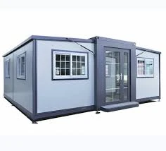 Expandible Habitación Prefabricada Plegable Lateral Plegable 20Ft Shipping Container House