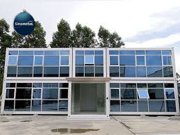 Nueva Tecnología de Oficina en Contenedor Estructura de Acero Marco Soldado Casa Contenedor de Paquete Plano