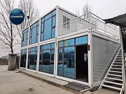 Nueva Tecnología de Oficina en Contenedor Estructura de Acero Marco Soldado Casa Contenedor de Paquete Plano