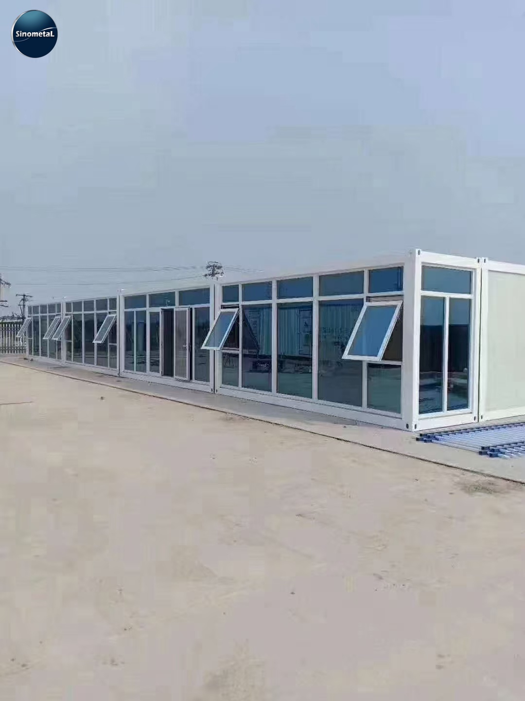 Casa Prefabricada de Contenedor Marítimo de 40 Pies con Dos Dormitorios y Empaque Plano