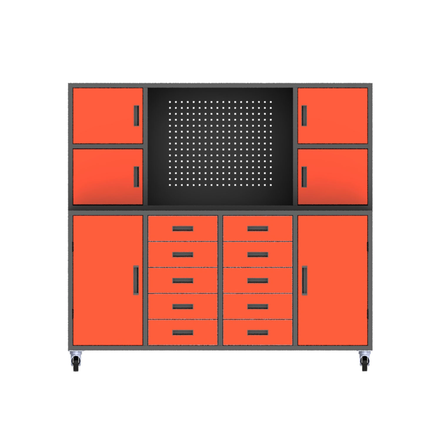 [New Show]Intelligent Partition Tool Cabinet with Pegboard | Removable all-around storage