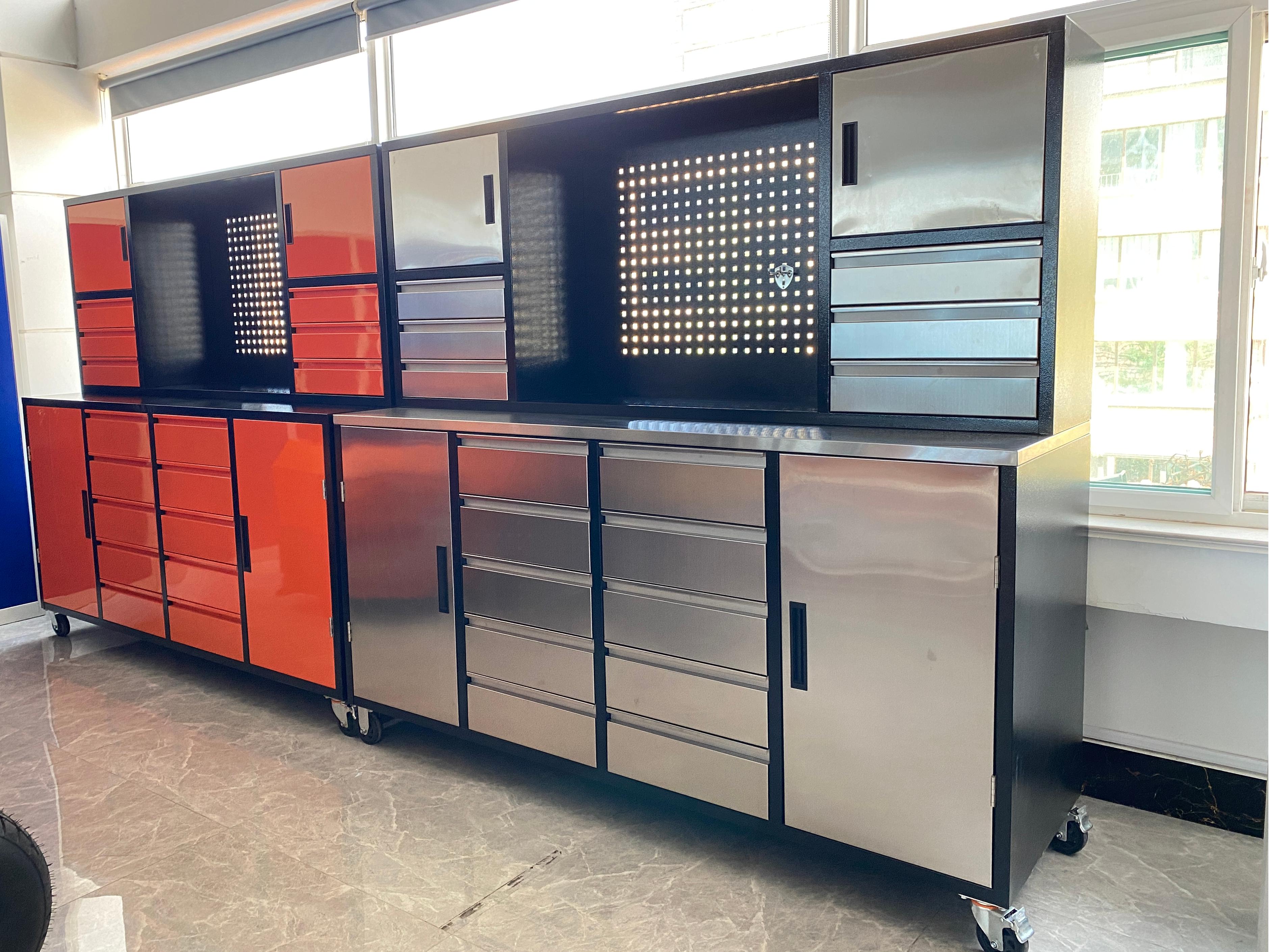 [New Show]Intelligent Partition Tool Cabinet with Pegboard | Removable all-around storage