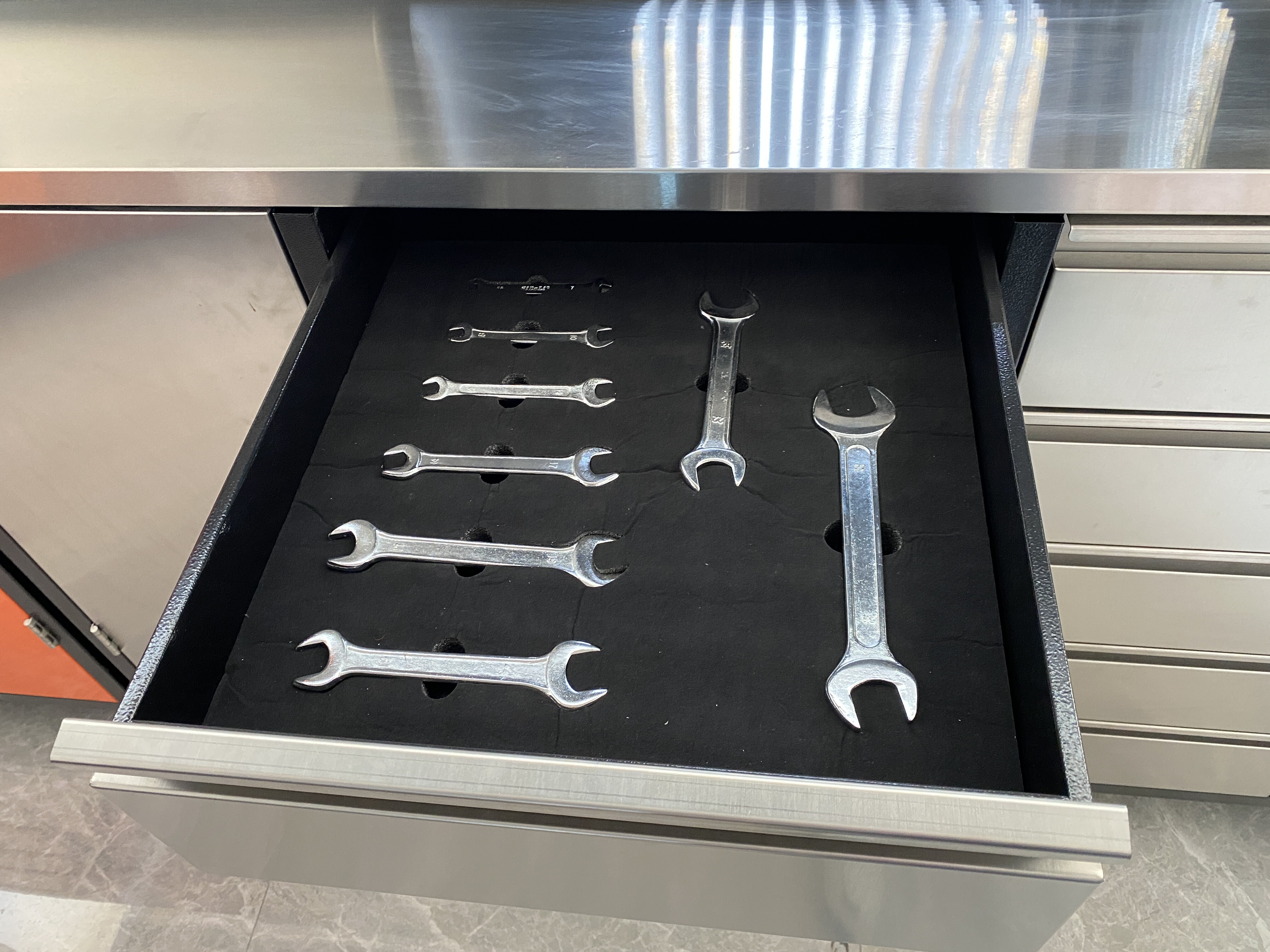 [New Show]Intelligent Partition Tool Cabinet with Pegboard | Removable all-around storage