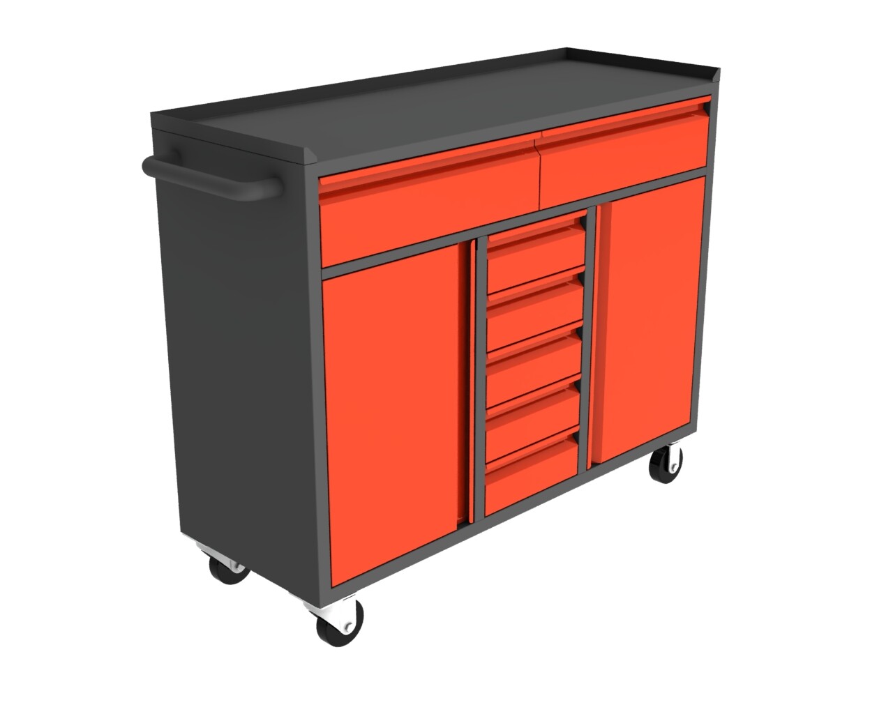 [New Show]Tool Cabinet with Drawers & Double Door | Versatile Workshop Storage