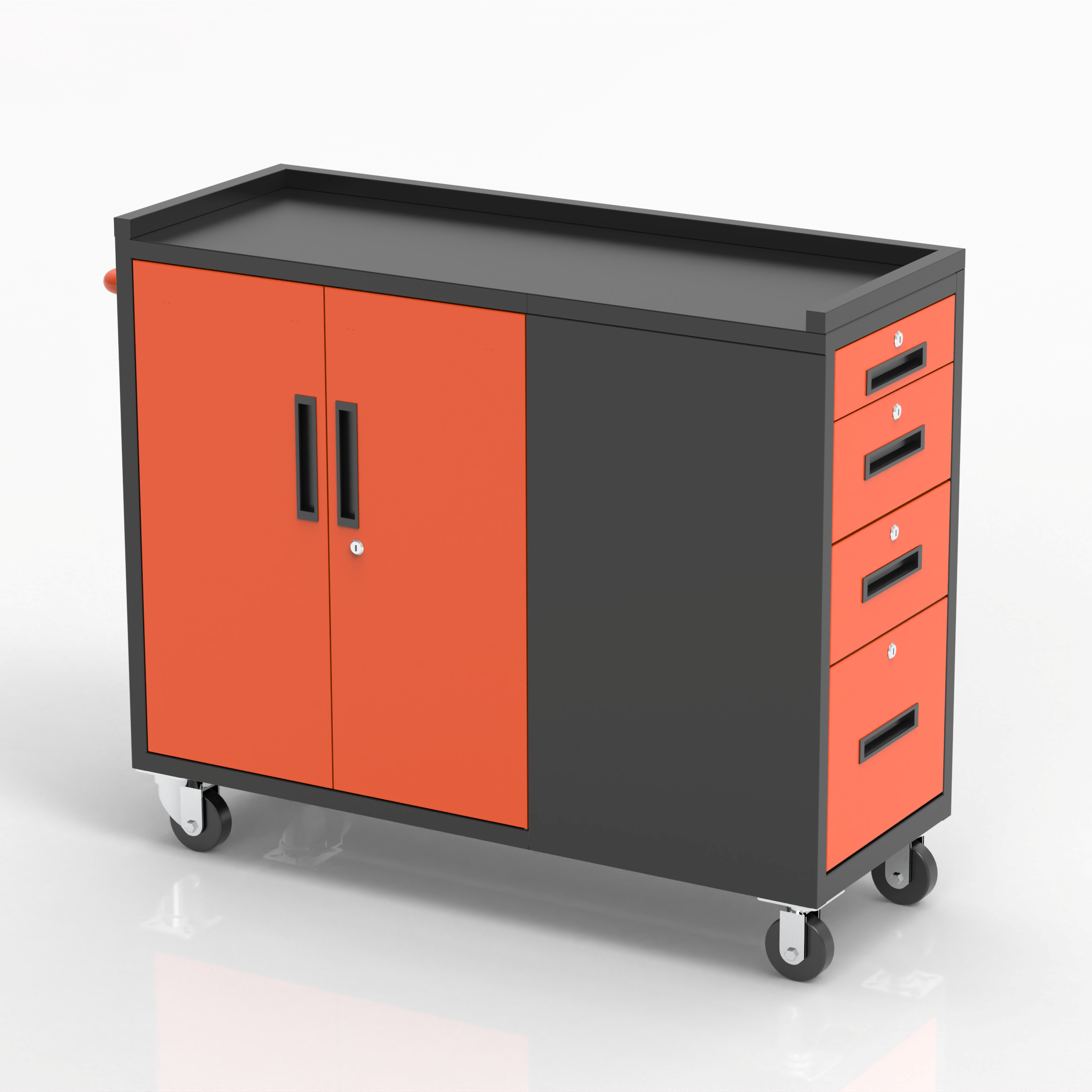 [New Show]GJG-25004 Tool Cabinet with Side Drawers & Double Door