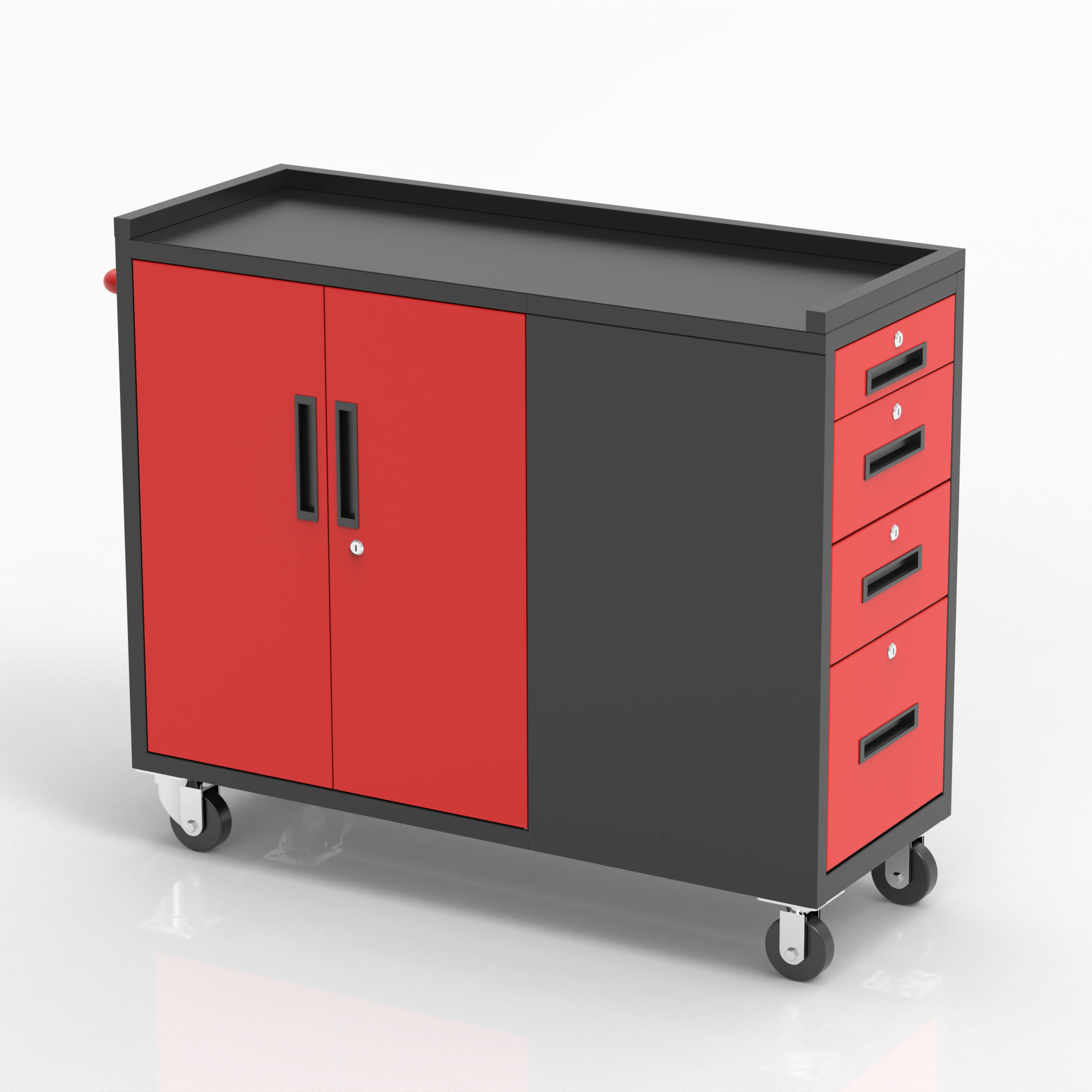 [New Show]GJG-25004 Tool Cabinet with Side Drawers & Double Door
