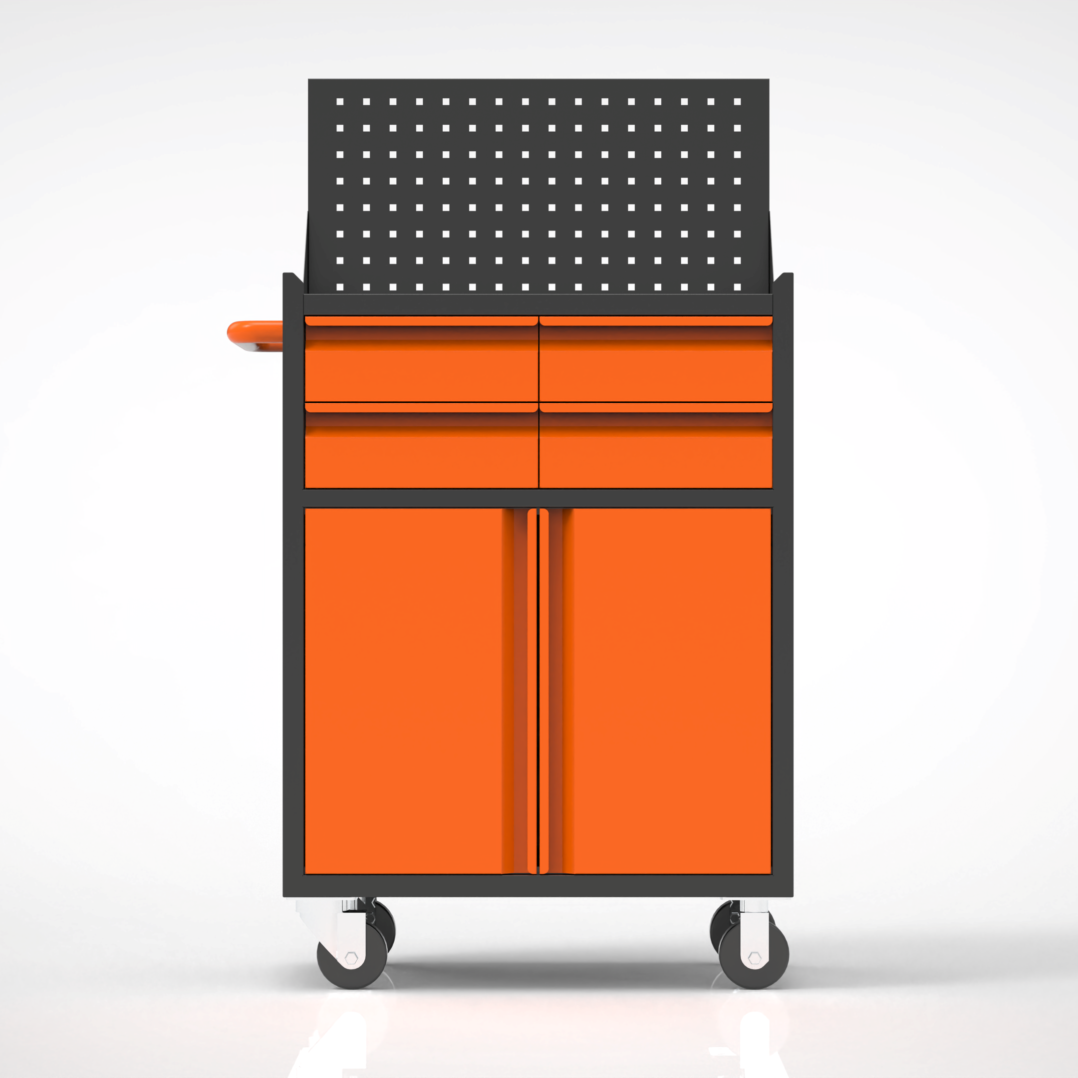 [New Show]4-Drawer & 2-Door Tool Cabinet | Wall-Mounted Mobile Design