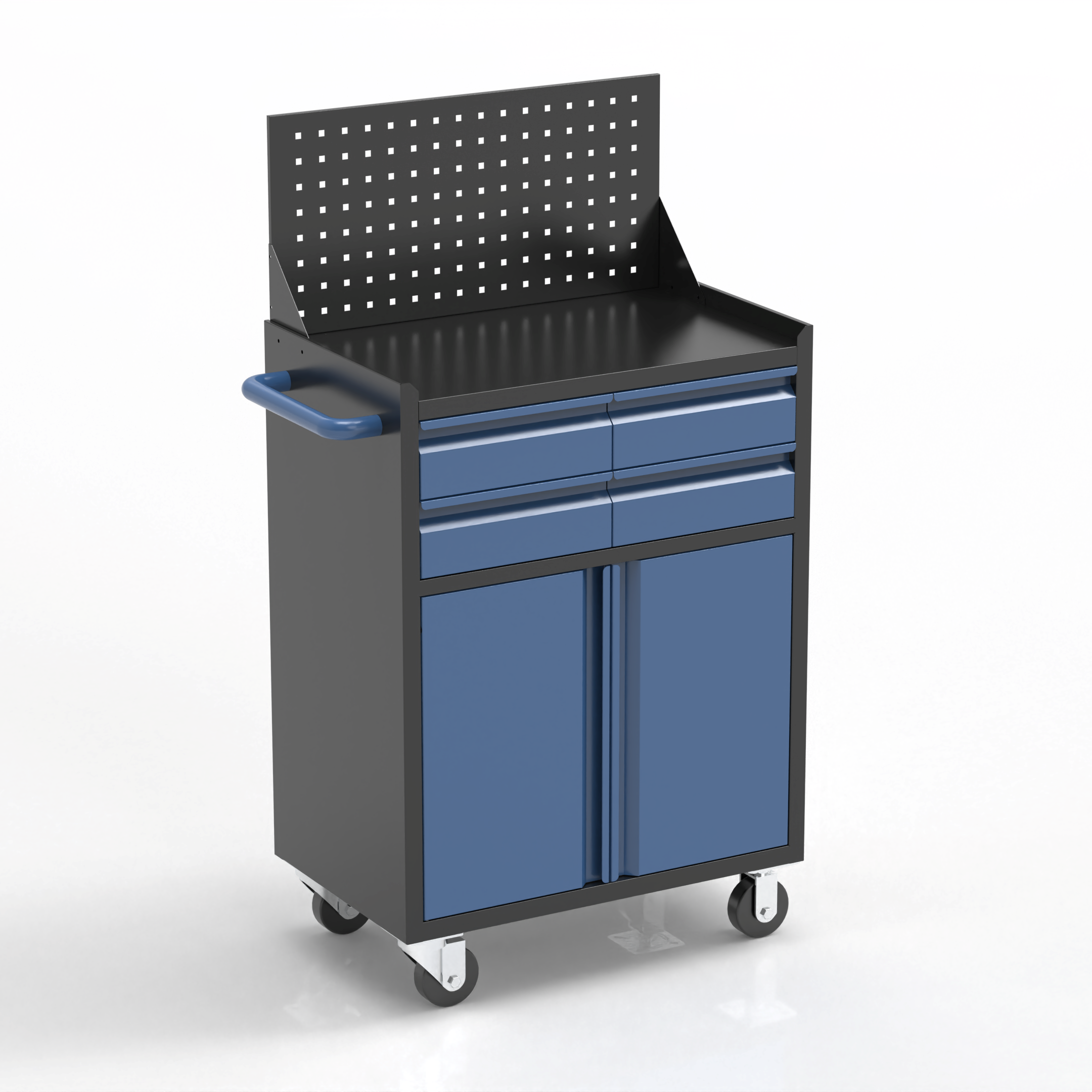 [New Show]4-Drawer & 2-Door Tool Cabinet | Wall-Mounted Mobile Design