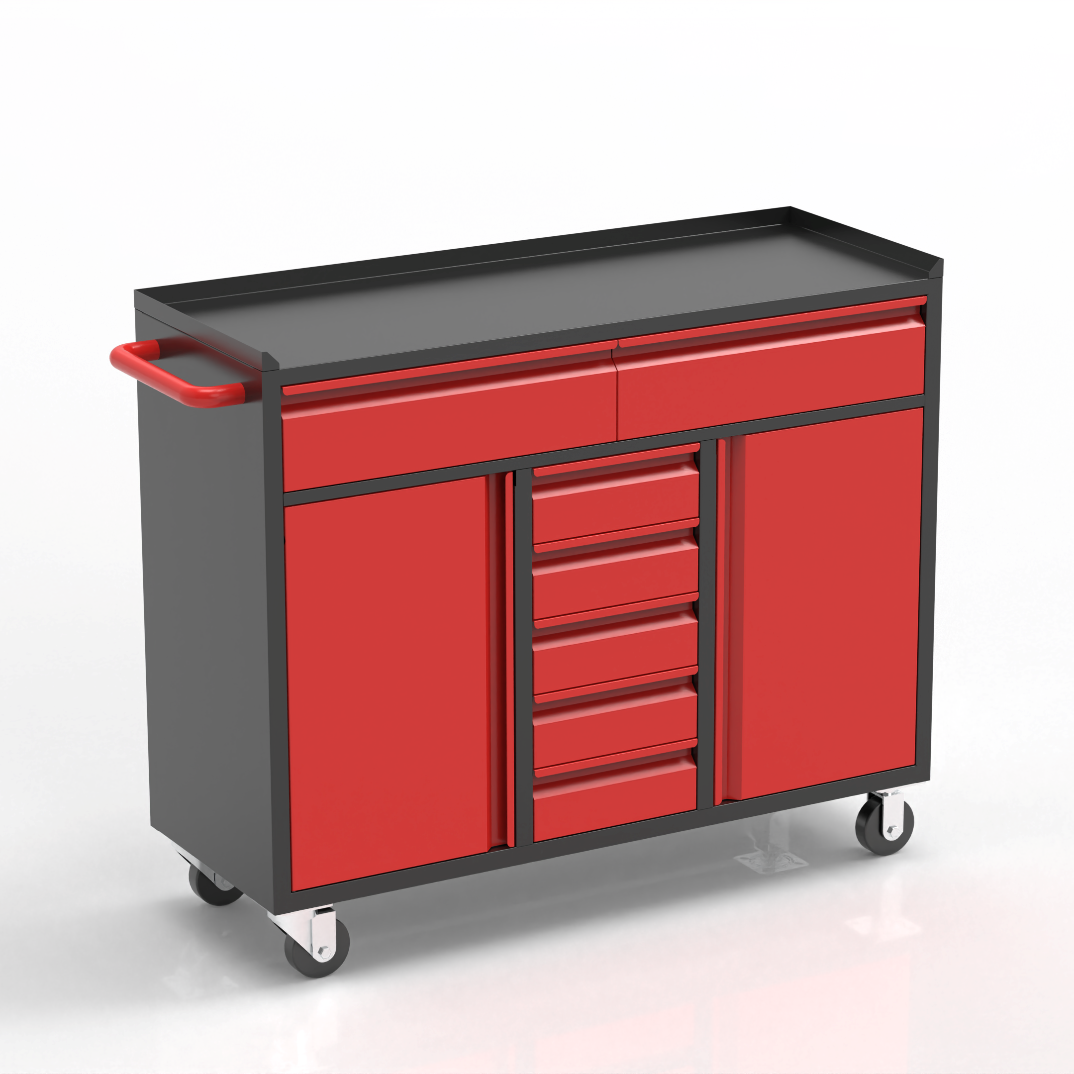 [New Show]Tool Cabinet with Drawers & Double Door | Versatile Workshop Storage
