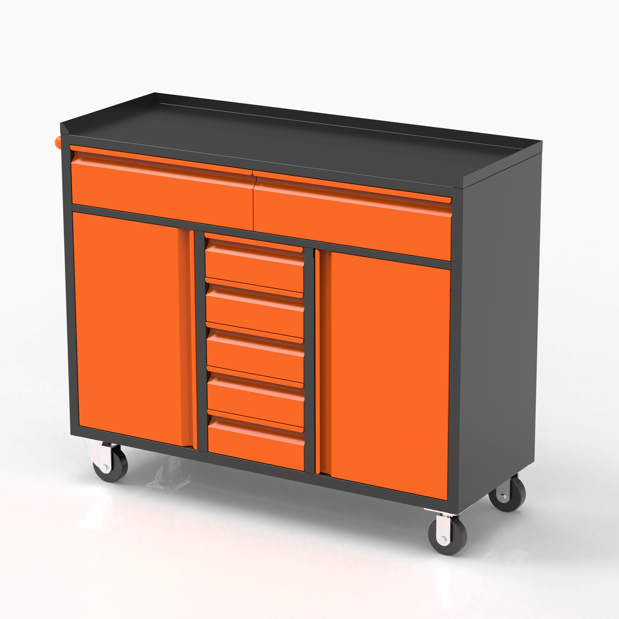 [New Show]Tool Cabinet with Drawers & Double Door | Versatile Workshop Storage