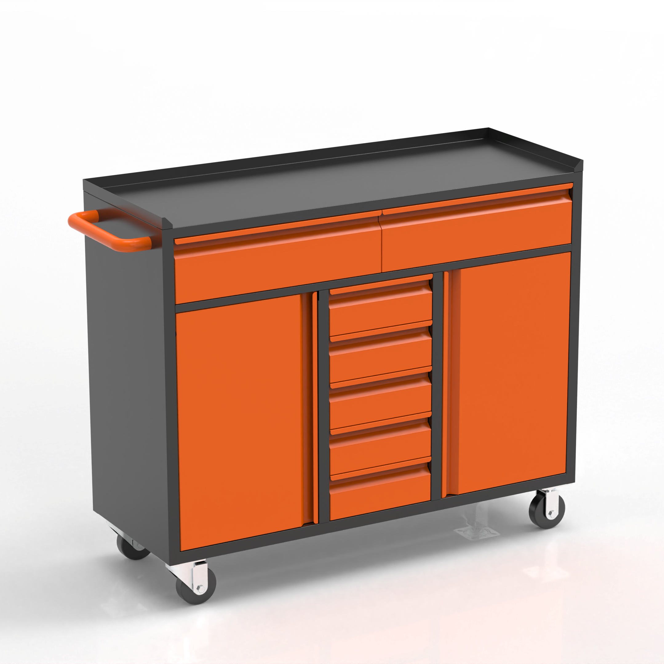 [New Show]Tool Cabinet with Drawers & Double Door | Versatile Workshop Storage