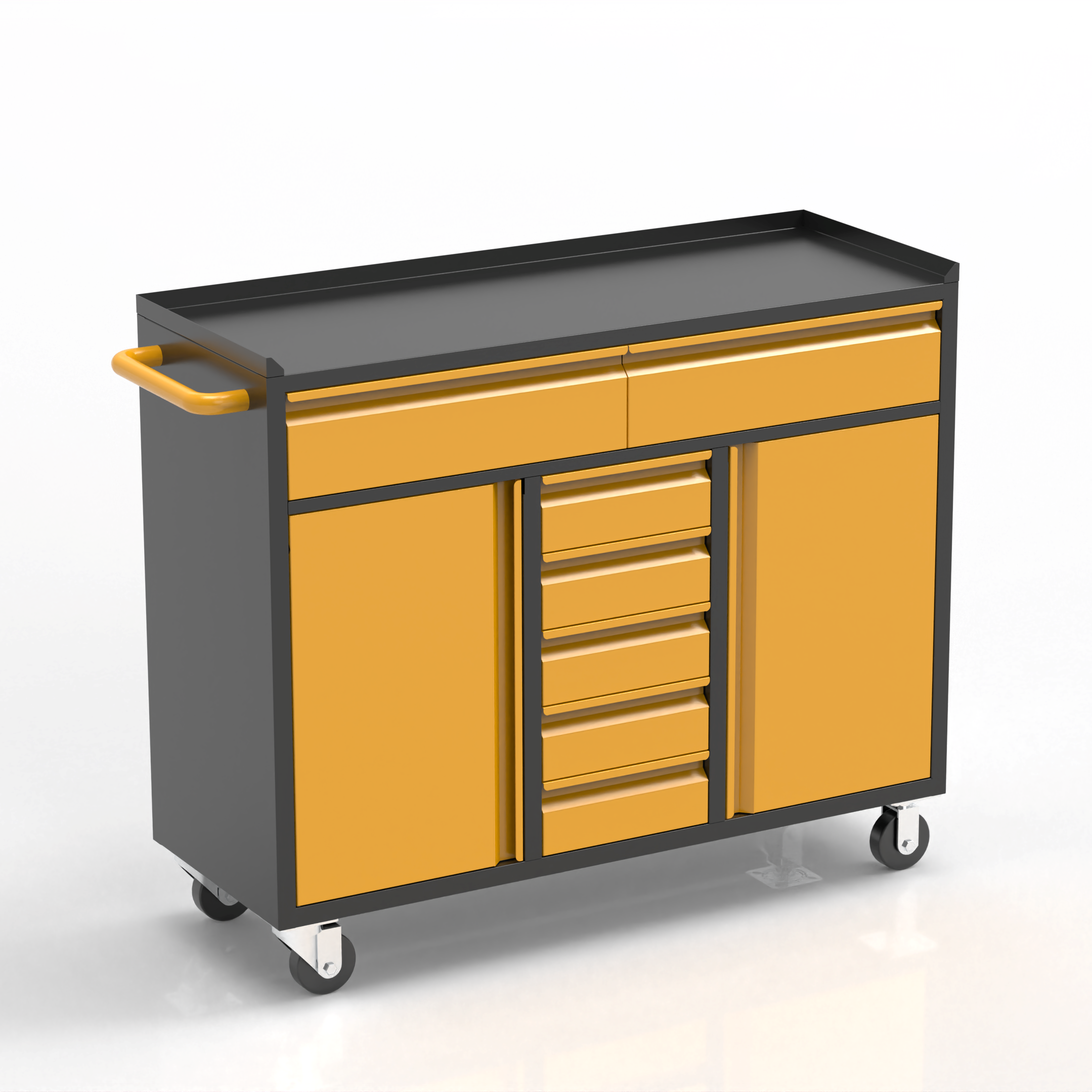 [New Show]Tool Cabinet with Drawers & Double Door | Versatile Workshop Storage