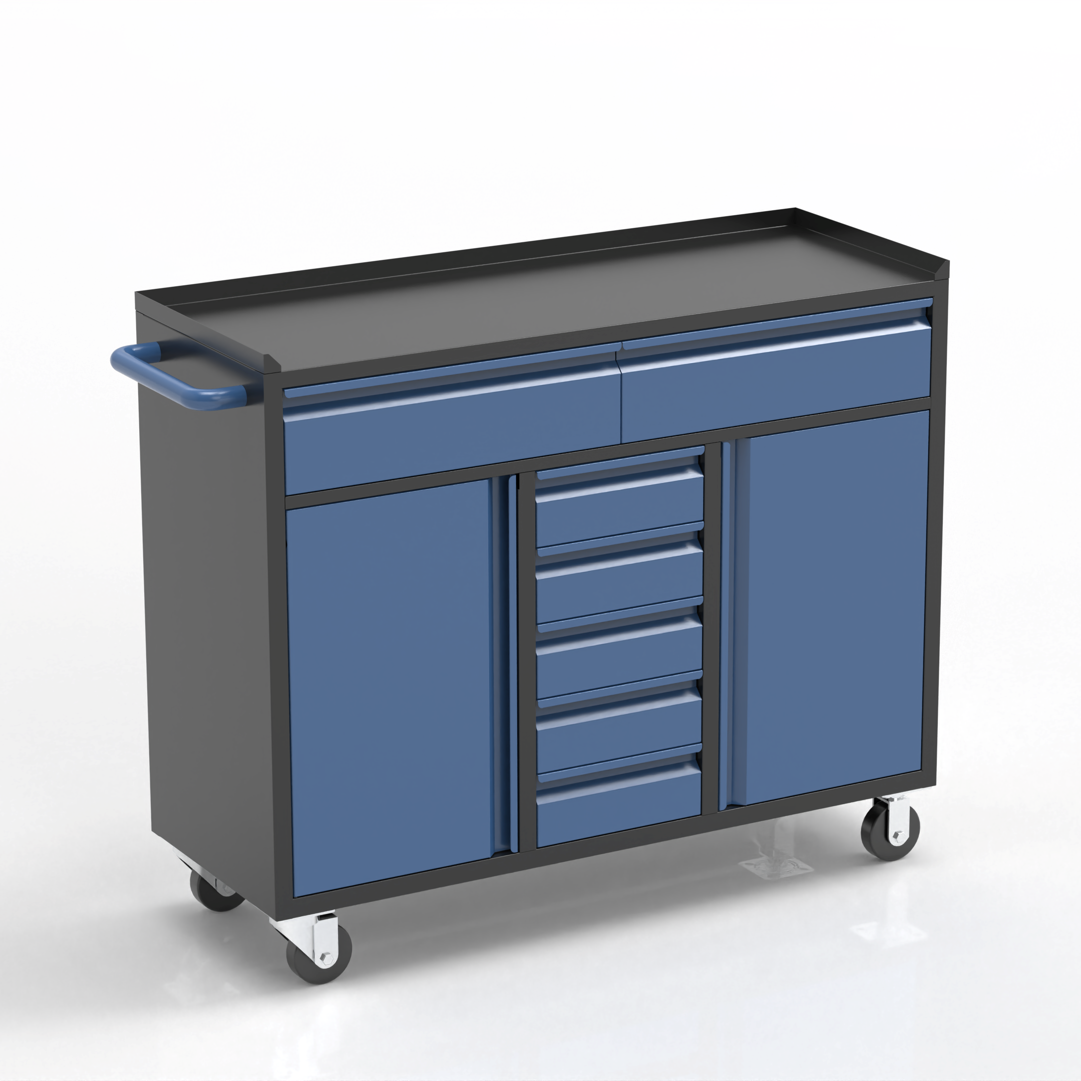 [New Show]Tool Cabinet with Drawers & Double Door | Versatile Workshop Storage